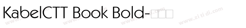KabelCTT Book Bold字体转换